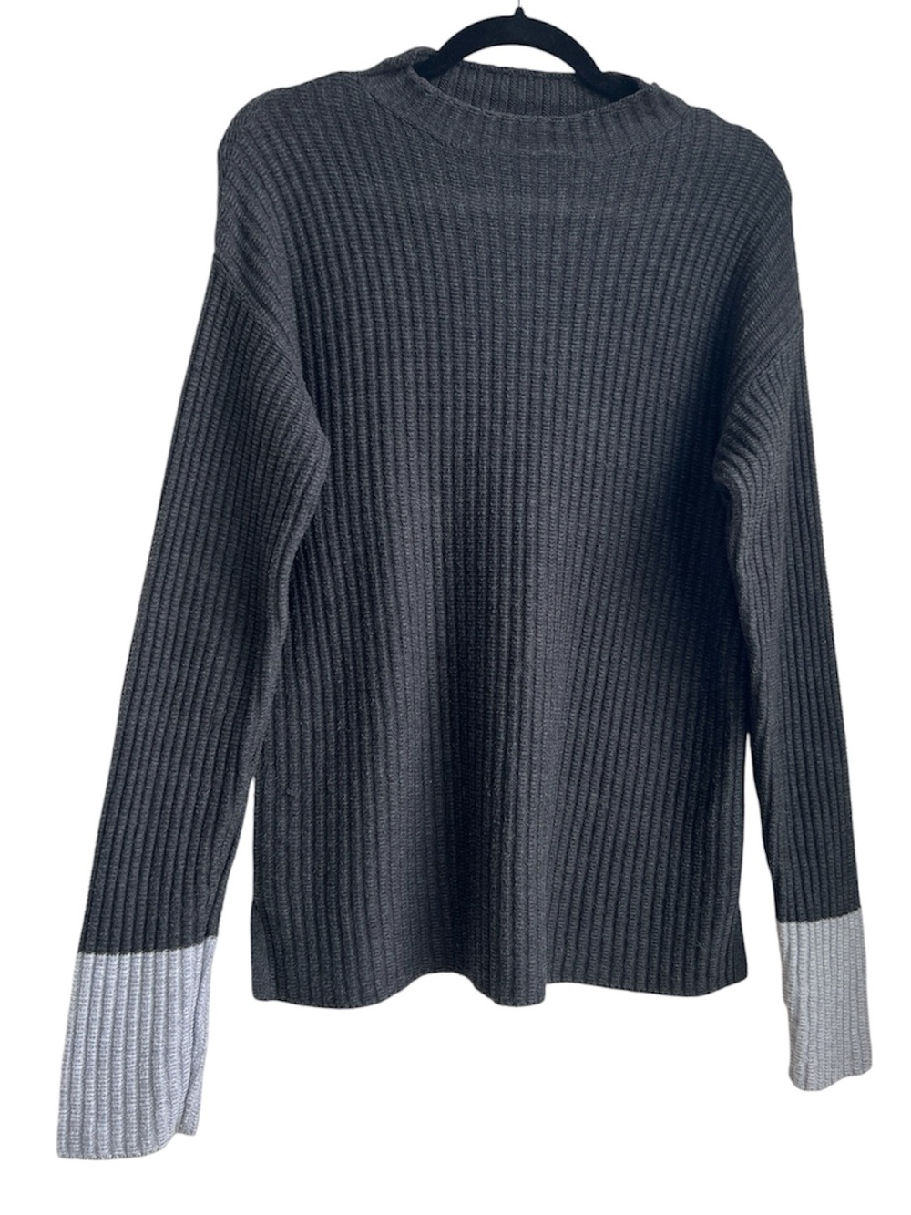 Carbon2Cobalt ribbed knit pullover sweater Medium